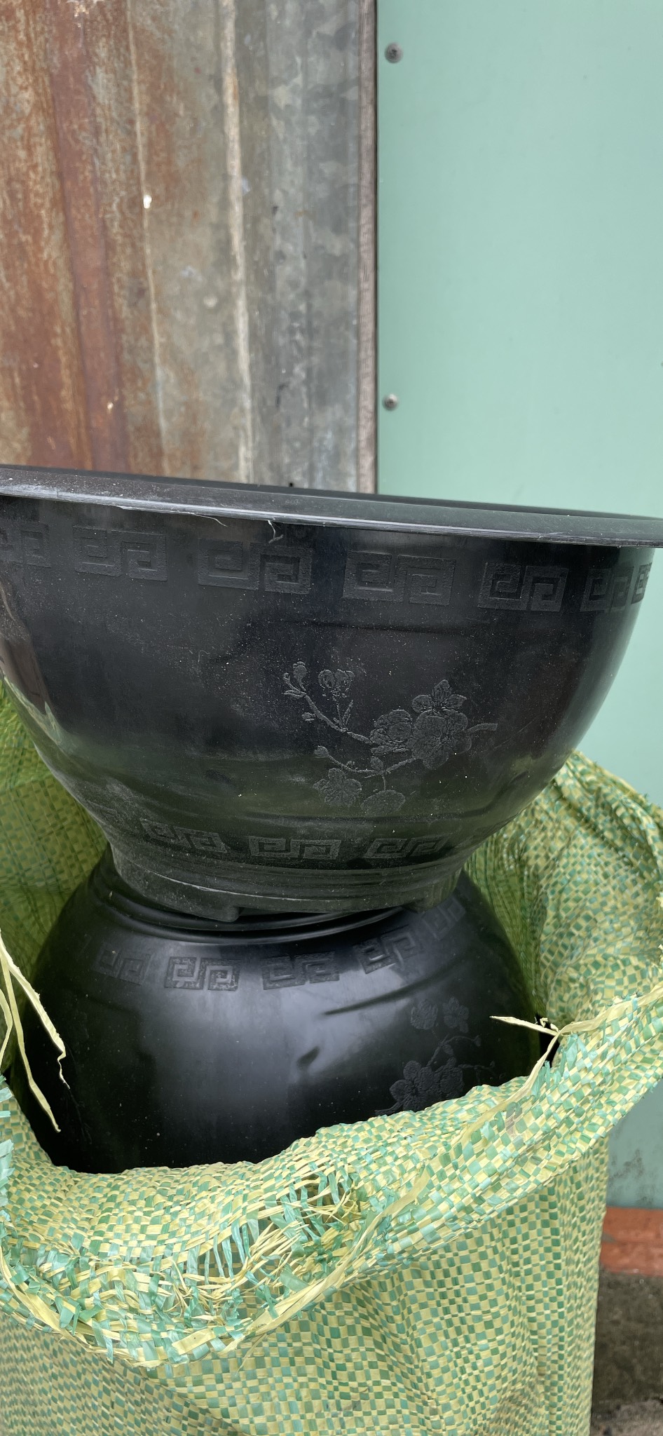 Bộ 10 cái Chậu Truyền thống ĐEN 30cm lọt lòng 26 cm
