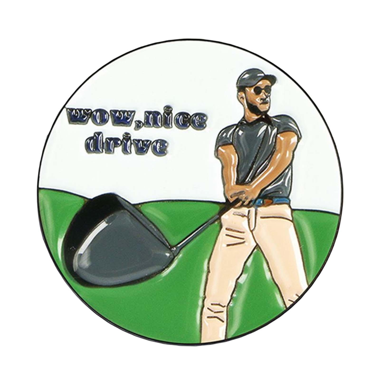 Golf Ball Marker for Women Men Golfer, Metal