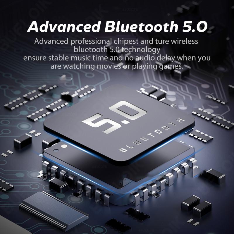 TWS Tai Nghe Không Dây Bluetooth Tai Nghe Nhét Tai Chống Ồn Thể Thao Tai Nghe Chống Thấm Nước 9D Stereo Không Dây Tai Nghe Nhét Tai Có Mic