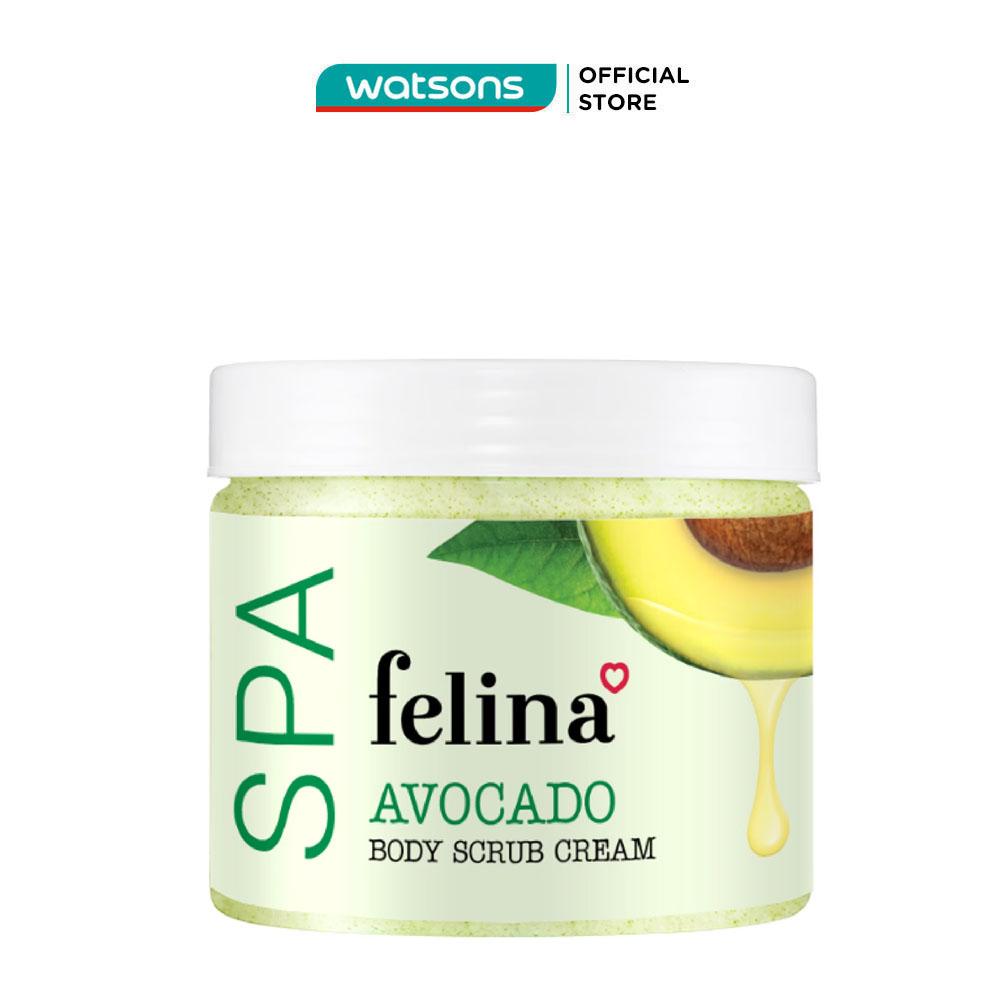 Kem Tẩy Da Chết Felina Avocado Body Scrub Cream 400g