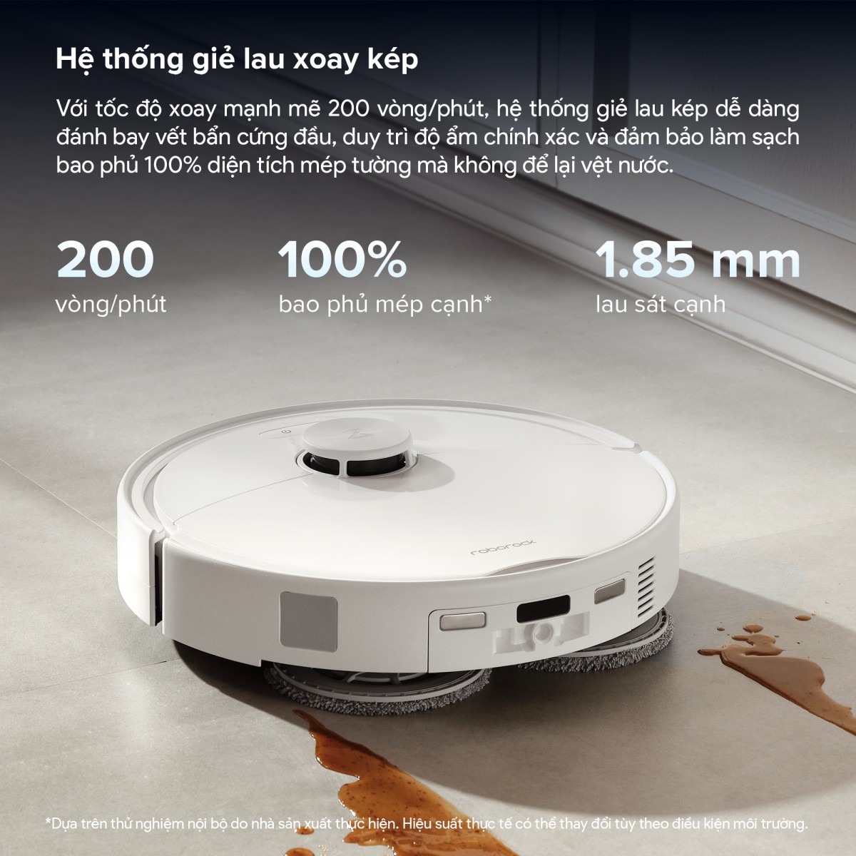 [Bảo Hành 24T] Robot Hút Bụi Lau Nhà Roborock QRevo 2 Pro Tự Vệ Sinh Khay Lực Hút 25.000 Pa - Hàng Chính Hãng