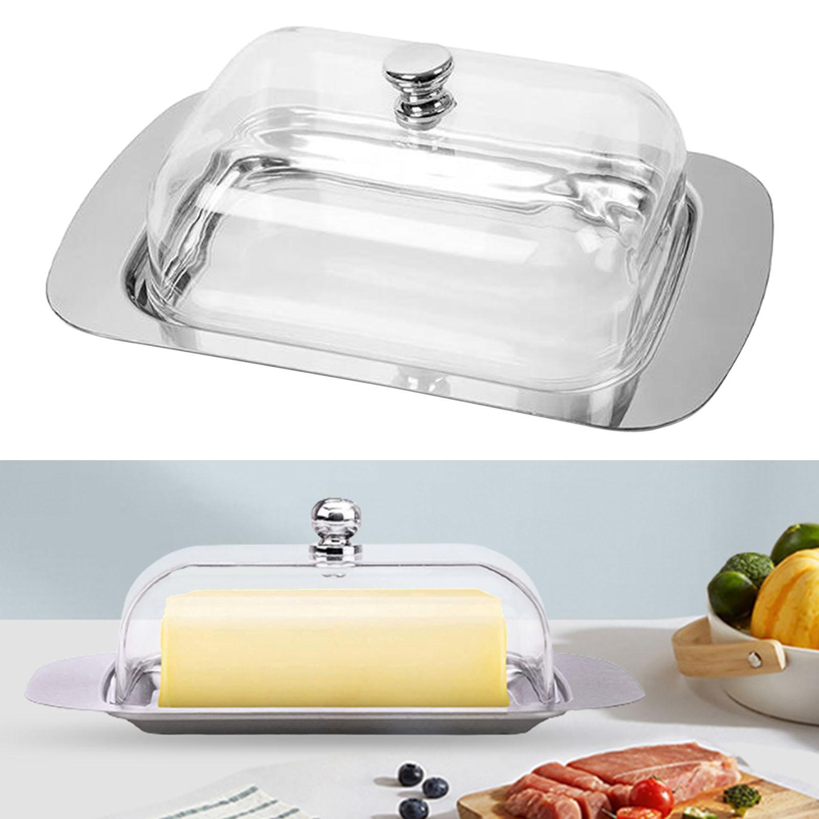 Butter Dish with Lid Butter Storage Box for Fridge Kitchen Countertop Baking