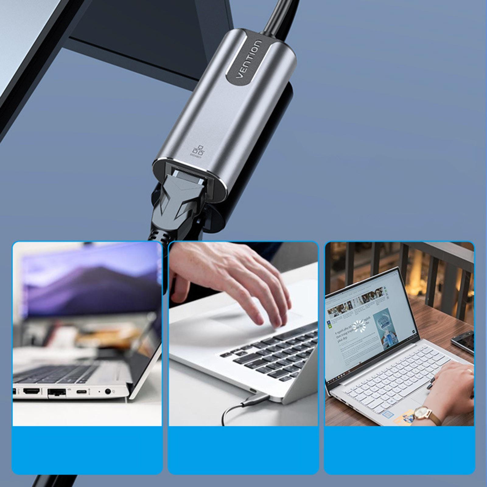 1000Mbps USB-C Type C to Gigabit Ethernet Adapter RJ45 LAN Network Adapter