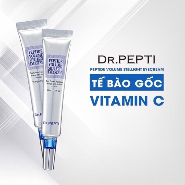 Kem dưỡng mắt DR.PEPTI chứa vitamin C cải thiện thâm quầng 15ML