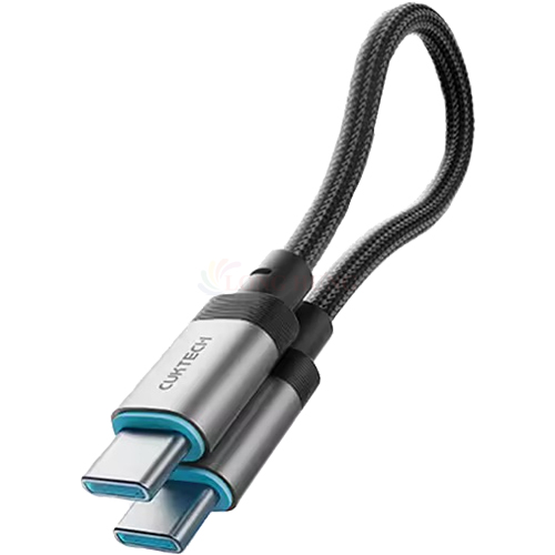 Cáp USB Type-C to Type-C Cuktech 6A 15cm 240W CTC615S - Hàng chính hãng