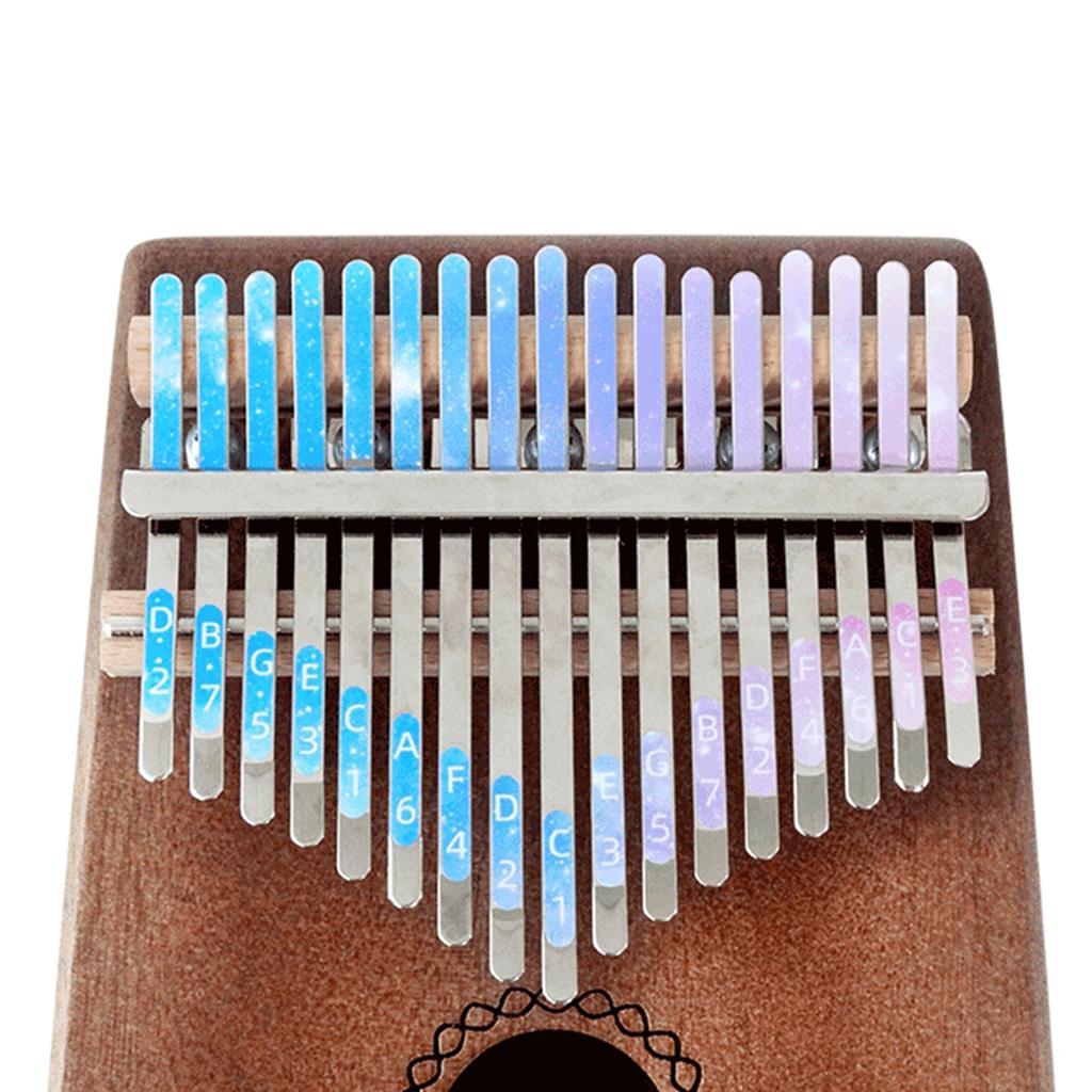 Kalimba Piano Scale 17 Key Logo Sticker Music Accs for Beginner Learner Kids
