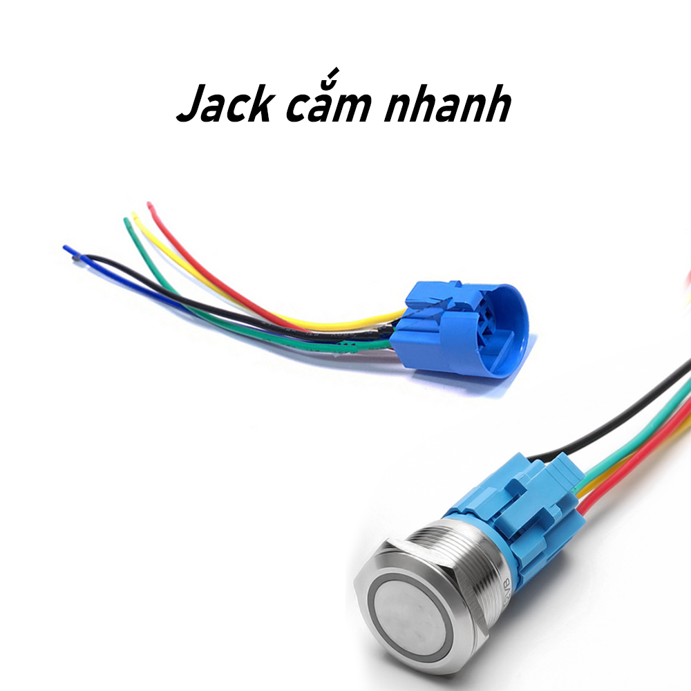 Chân Jack nối tiếp điện Nút nhấn công tắc LED 12mm 16mm 19mm 22mm