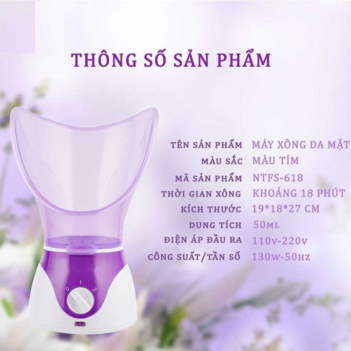 Máy xông mặt mũi họng mini, Máy xông hơi mini thảo dược hoa quả, Xông hơi mũi thông minh an toàn, tiện dụng