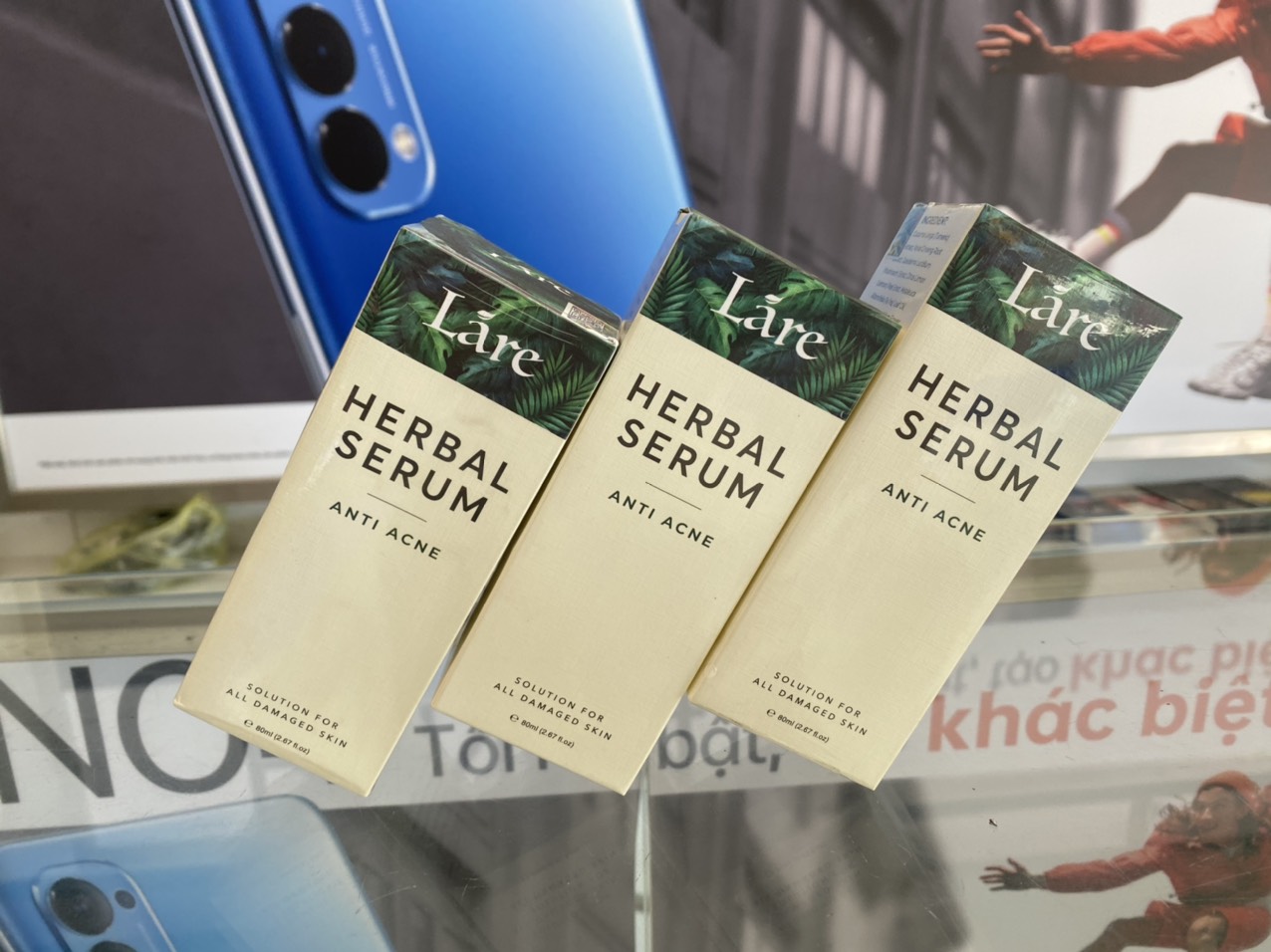 COMBO 3 SERUM THẢO MỘC NGỪA MỤN HERBAL - LÁRE