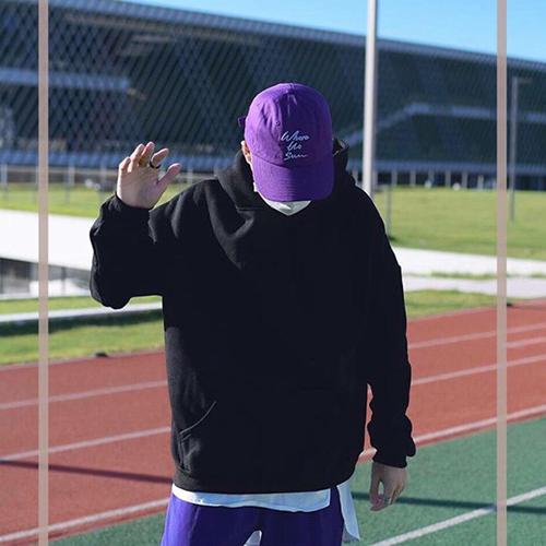 Áo Hoodie Basic nỉ bông Unisex màu đen
