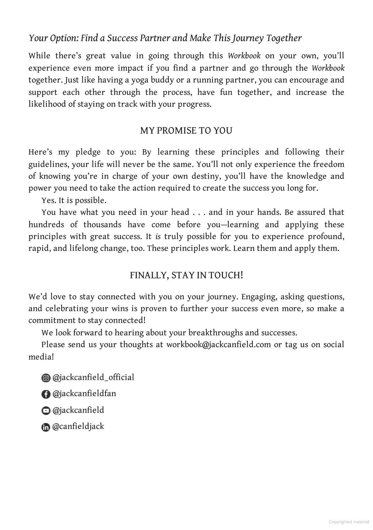 Sách ngoại văn: The Success Principles Workbook