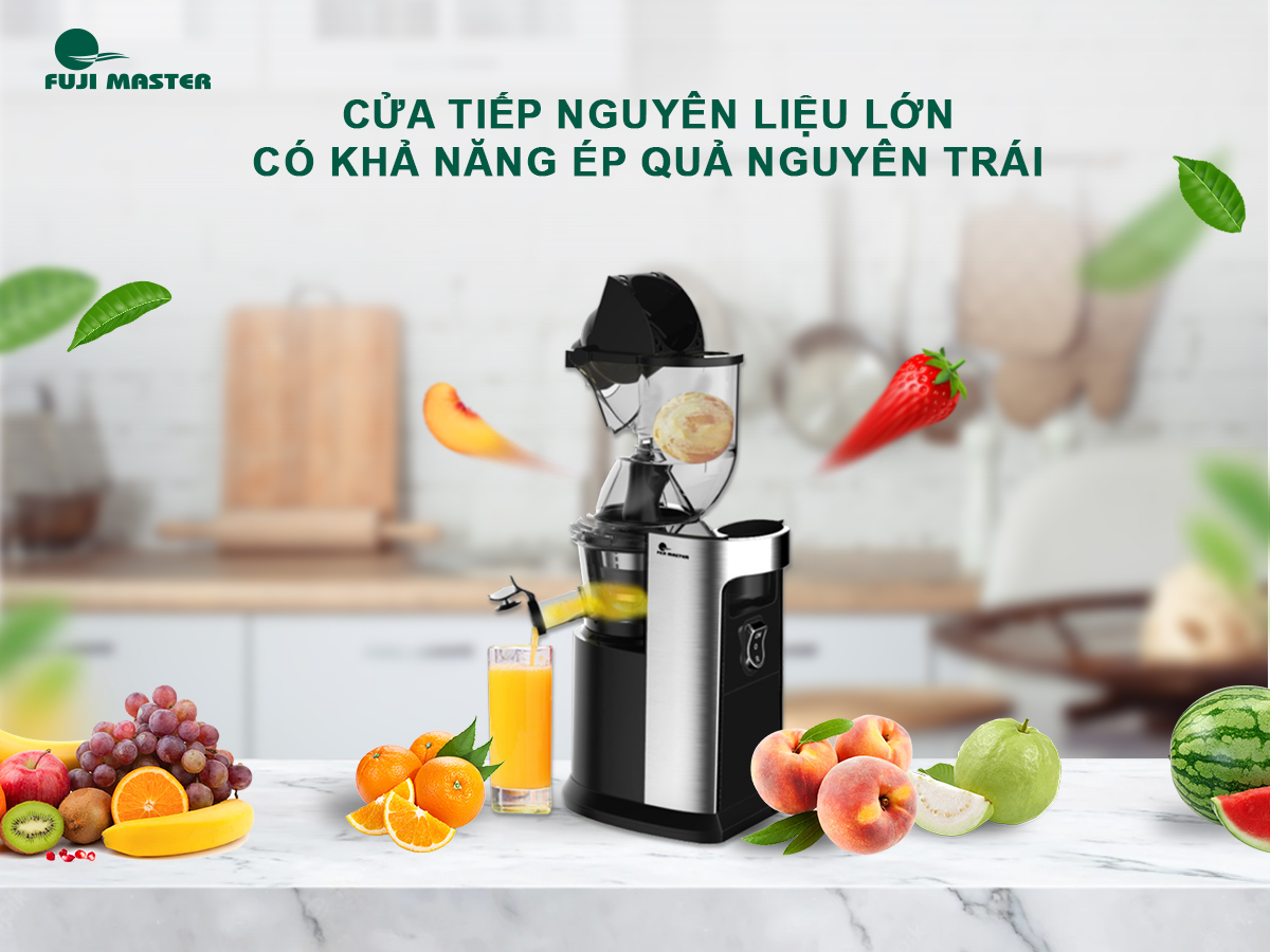 Máy Ép Chậm Trái Cây Chính Hãng Fuji Master FJM-2822 - Hàng chính hãng