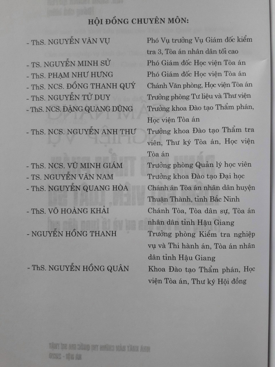 Cẩm Nang Nghiệp Vụ Dành Cho Thẩm Phán, Kiểm Sát Viên, Luật Sư