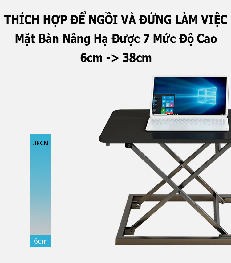 Bàn Học Làm Việc Đứng, Thay Đổi Tư Thế; Bàn Nâng Máy Tính Điều Chỉnh Độ Cao; Bàn Nâng Hạ Thông Minh; Bàn Laptop