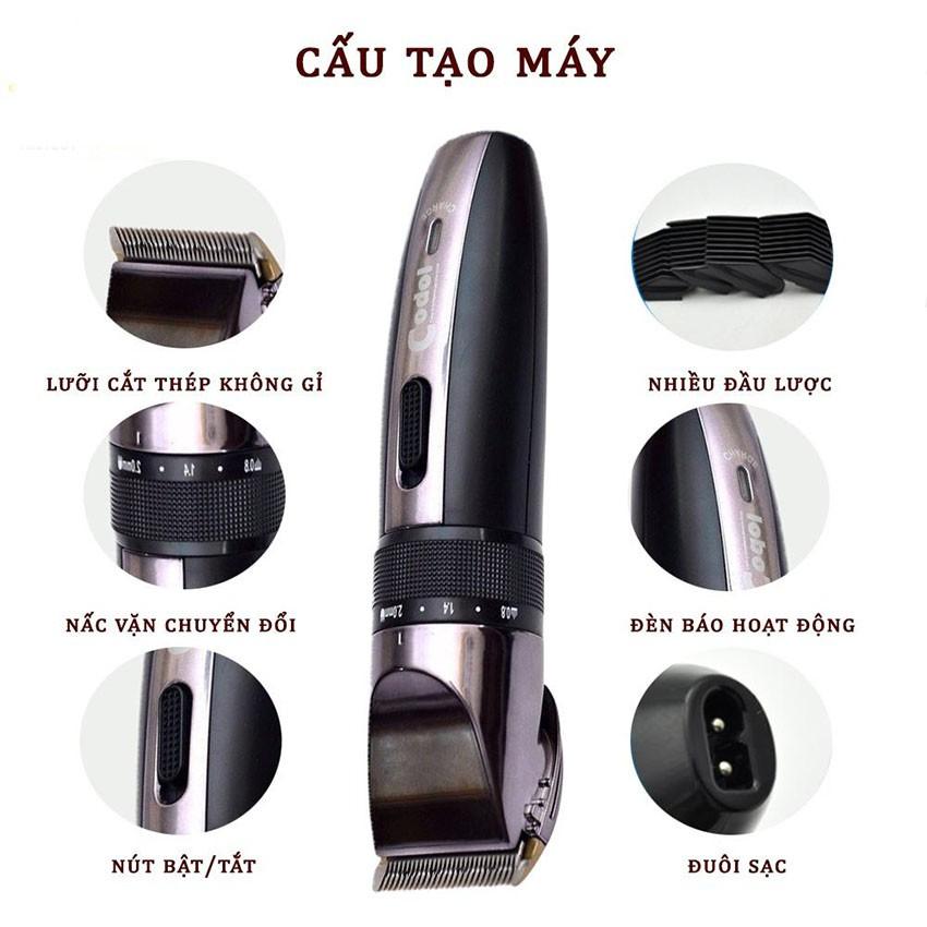 Tăng đơ cắt tóc nam codol 531 tặng bộ kéo cắt tỉa cao cấp kèm bao da - Tông đơ cắt tóc chuyên nghiệp