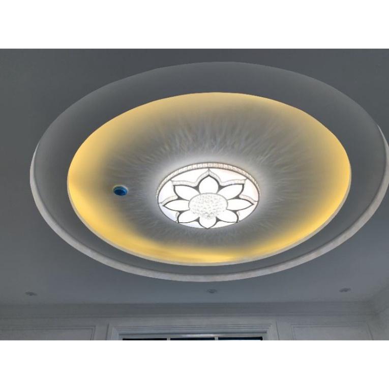 Đèn Ốp Trần Mâm Tròn 8 Cánh Hoa Sen-Tặng Kèm hướng dẫn hq highting HQ