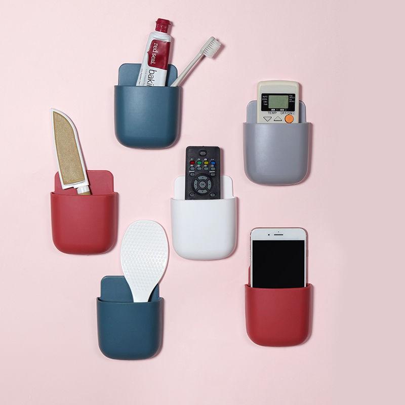 Hộp Dán Tường Đựng Điện Thoại/ Điều Khiển Đa Năng - Kệ Dính Tường Không Cần Khoan Tường Duashop