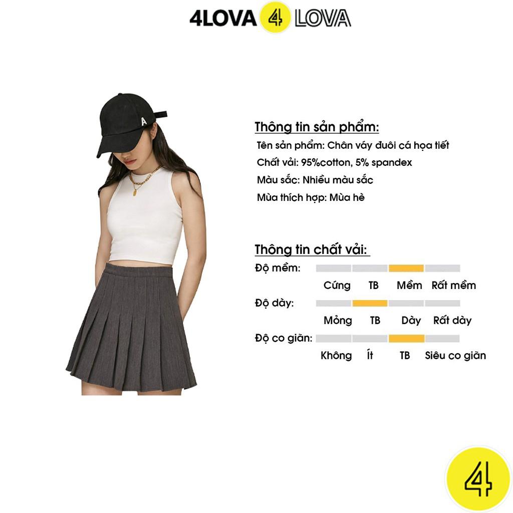 Áo croptop nữ 4LOVA kiểu ôm sát nách chất liệu cotton cao cấp