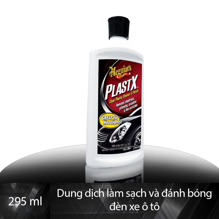 Meguiar's Kem làm sạch, tẩy sáng và đánh bóng đèn xe ô tô, G12310 - 296ml