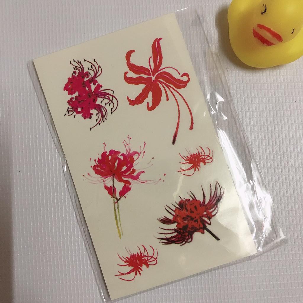 COMBO 5 TẤM HÌNH XĂM DÁN 10X6CM HOA BỈ NGẠN XINH TƯƠI - CHỌN MẪU TÙY THÍCH