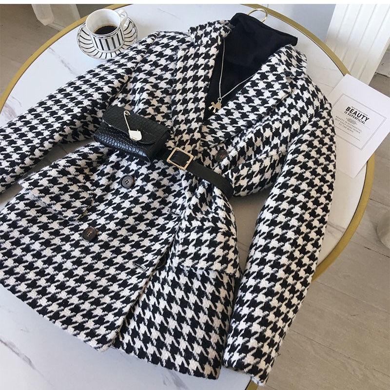Áo khoác dạ tweed phong cách hàn quốc mẫu mới mã RB02