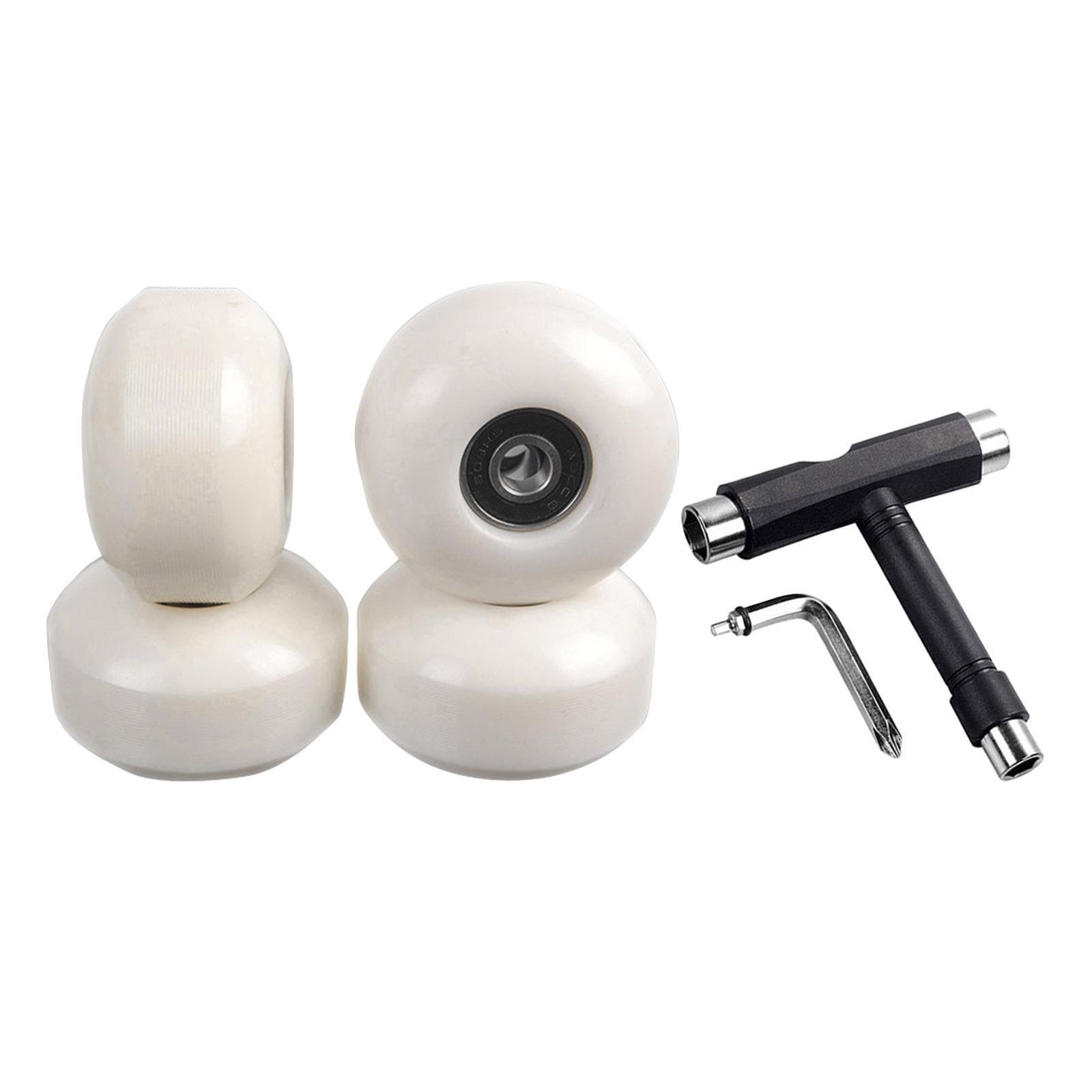 95A Skateboard Wheels 608S ABEC  Wrench Spanner White