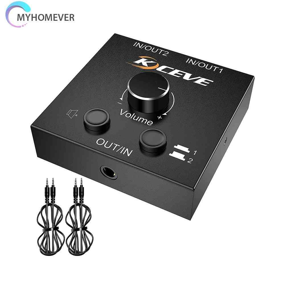 Bộ Chia Âm Thanh 2x1 / 1x2 3.5mm Chất Lượng Cao