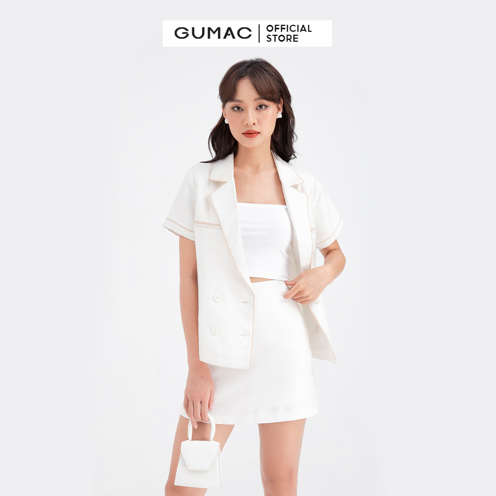 Áo sơ mi giả vest GUMAC AB717