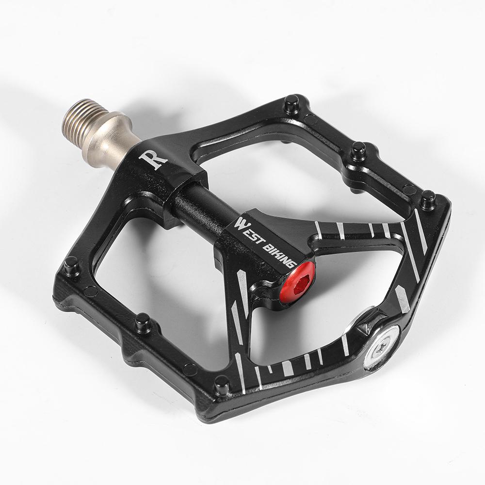 Bàn đạp xe đạp WEST BIKING bằng hợp kim nhômcao cấp với vòng bi từ tính