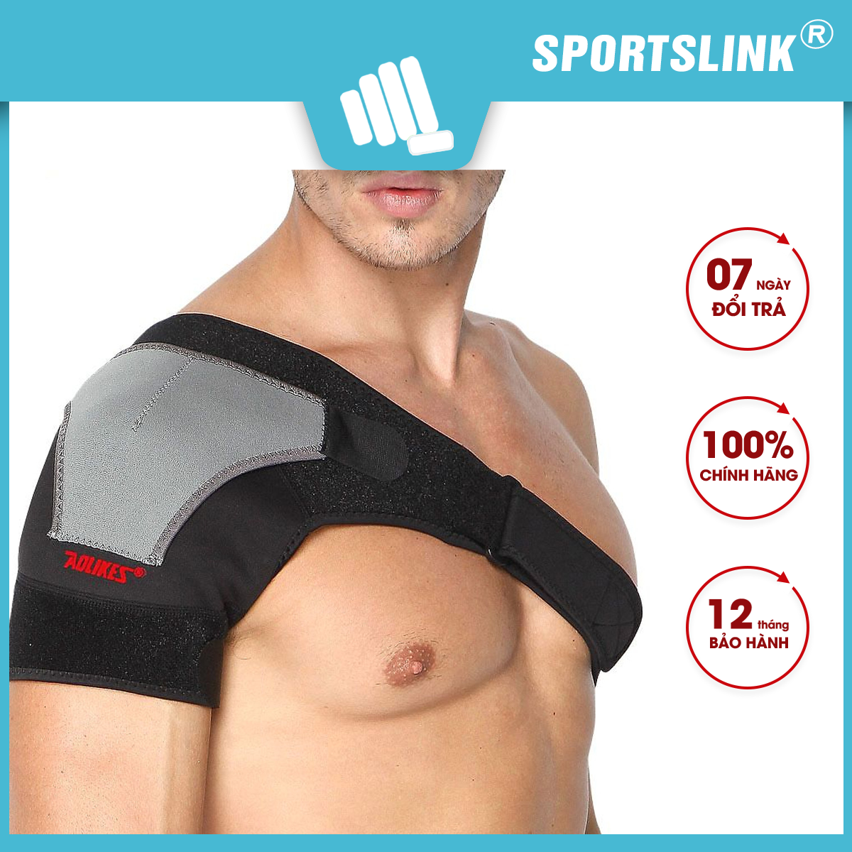 Đai bảo vệ vai an toàn khi tập luyện có điều chỉnh Aolikes HJ-1697 Sportslink