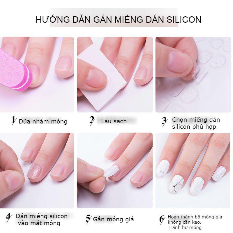 (Ảnh thật)Nailbox, móng tay giả tự gắn ,móng úp