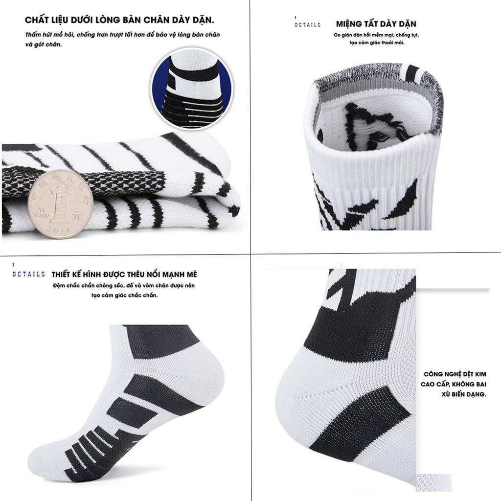 Tất Cổ Cao Có Đệm Chân Chơi Thể Thao Veidoorn VT006