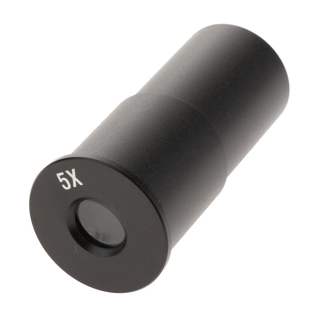1pc H5X Microscope Eyepiece Lens for Biological Microscope 23.2mm - Black