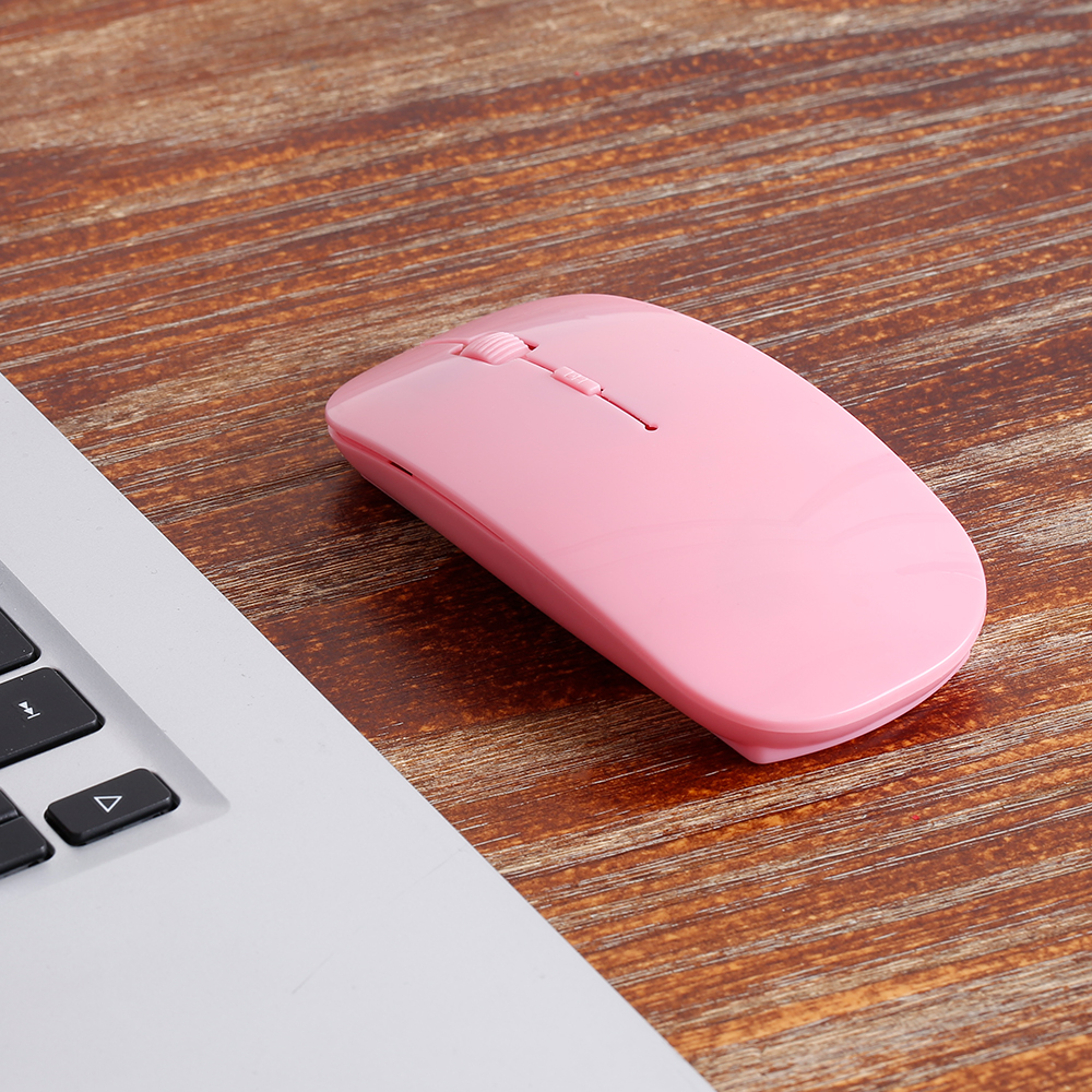 2.4G Wireless Mouse Portable Ultra-thin Mute Mouse 4 Keys Wireless Optical Mouse 1600DPI for Desktop Computer Laptop