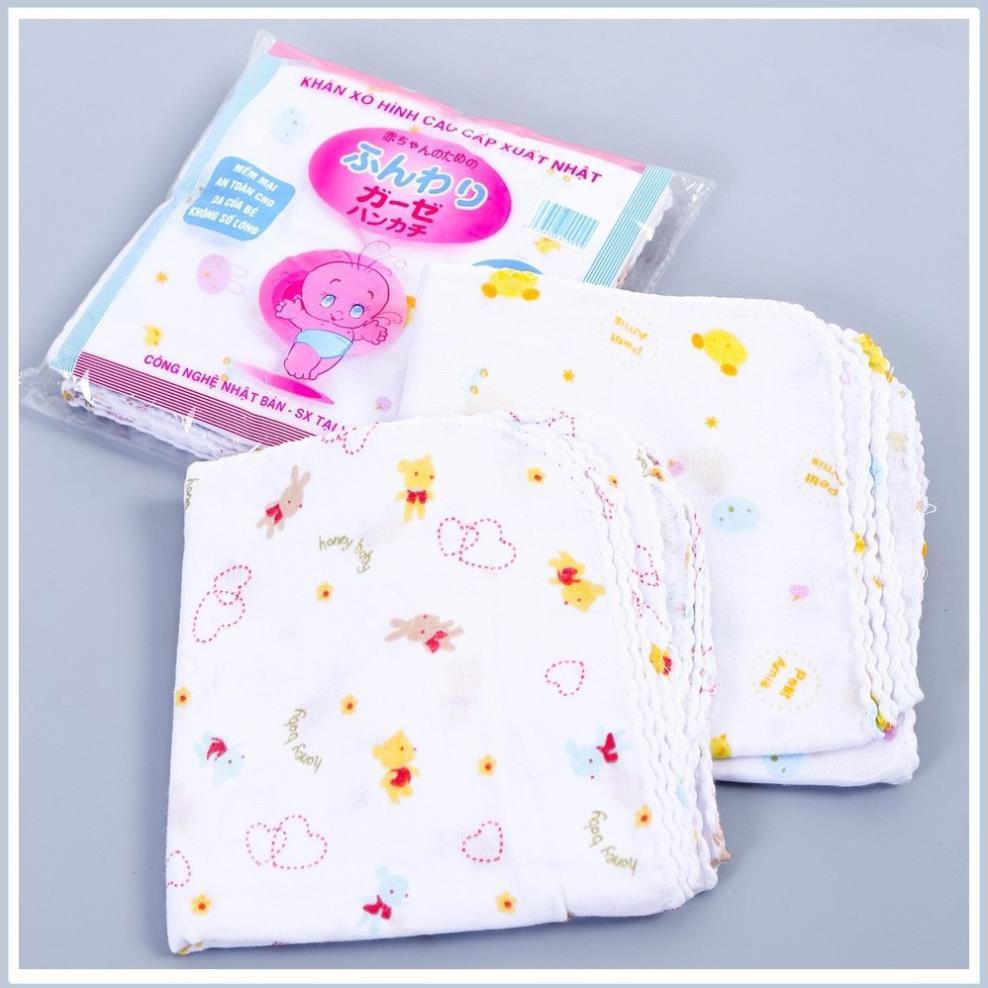 Combo 10 khăn sữa hoa xuất nhật