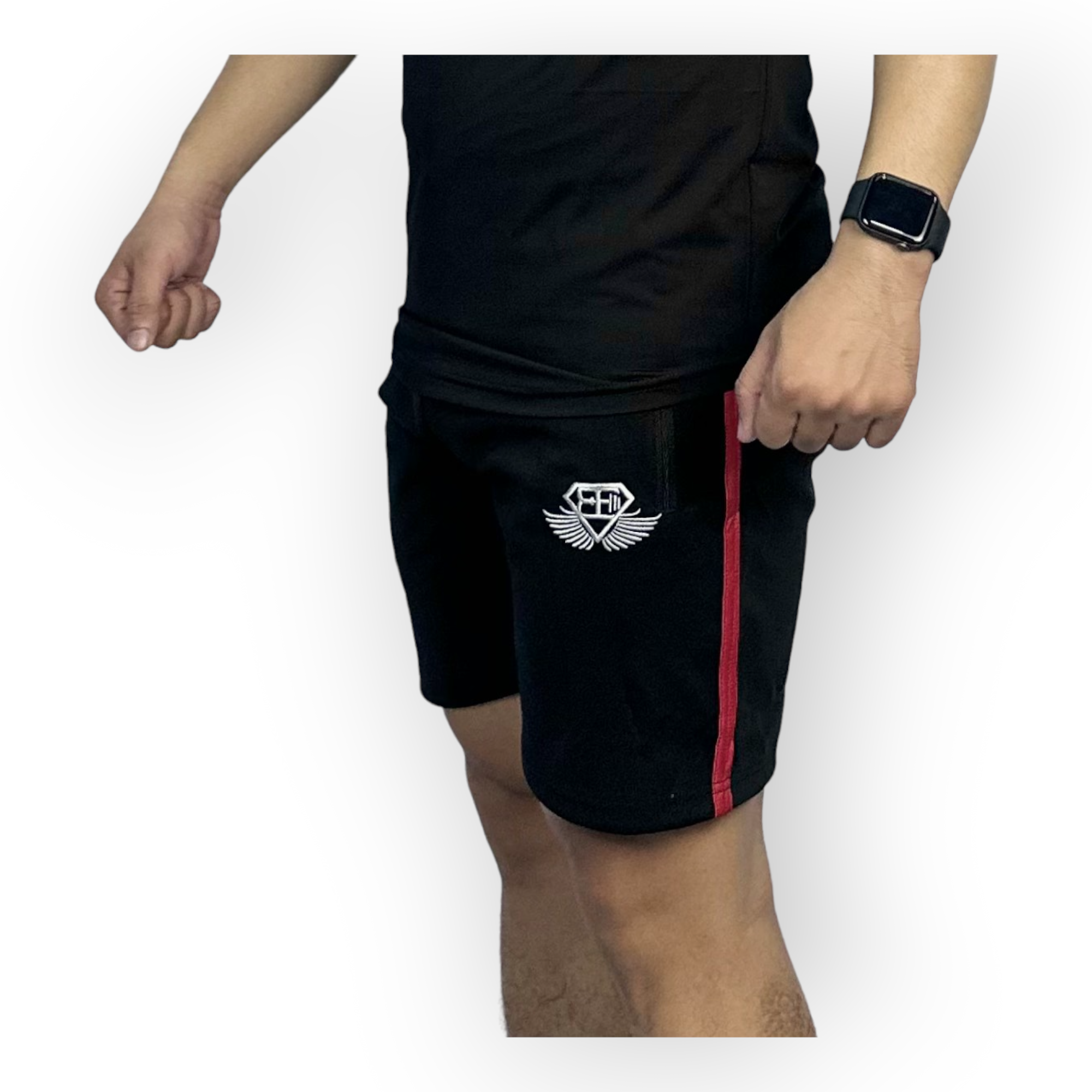 Quần short nam tập gym DO GYM SHOP logo thêu chất thun poly co giãn 4 chiều không xù lông QLQL3