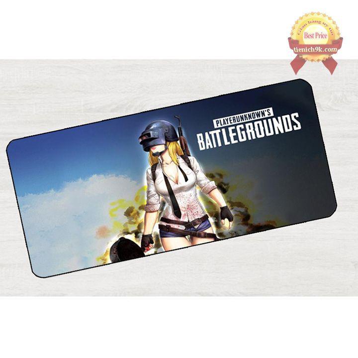 Lót chuột chơi game PUBG bo viền – Bàn di chuột lớn 80x30 cm