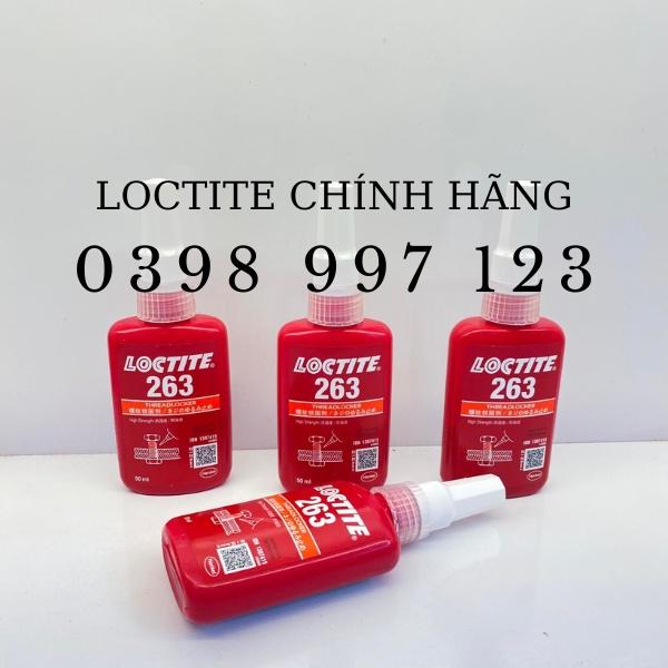 Keo dán khóa ren 263 ,chống rung xoay ốc vít, Loctite 263 - 50ml