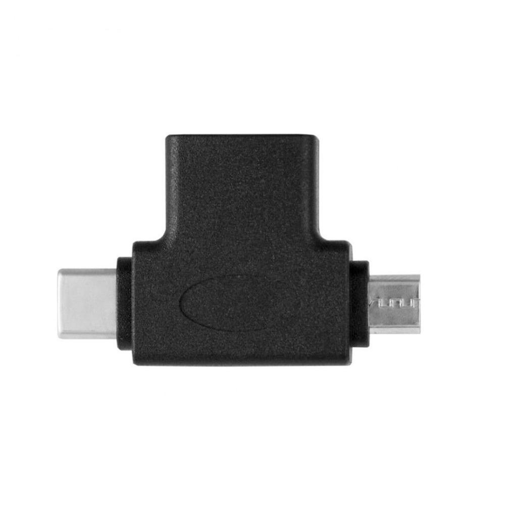 Multi-Port USB-C Micro USB To USB Converter with USB Male Extension Cable
