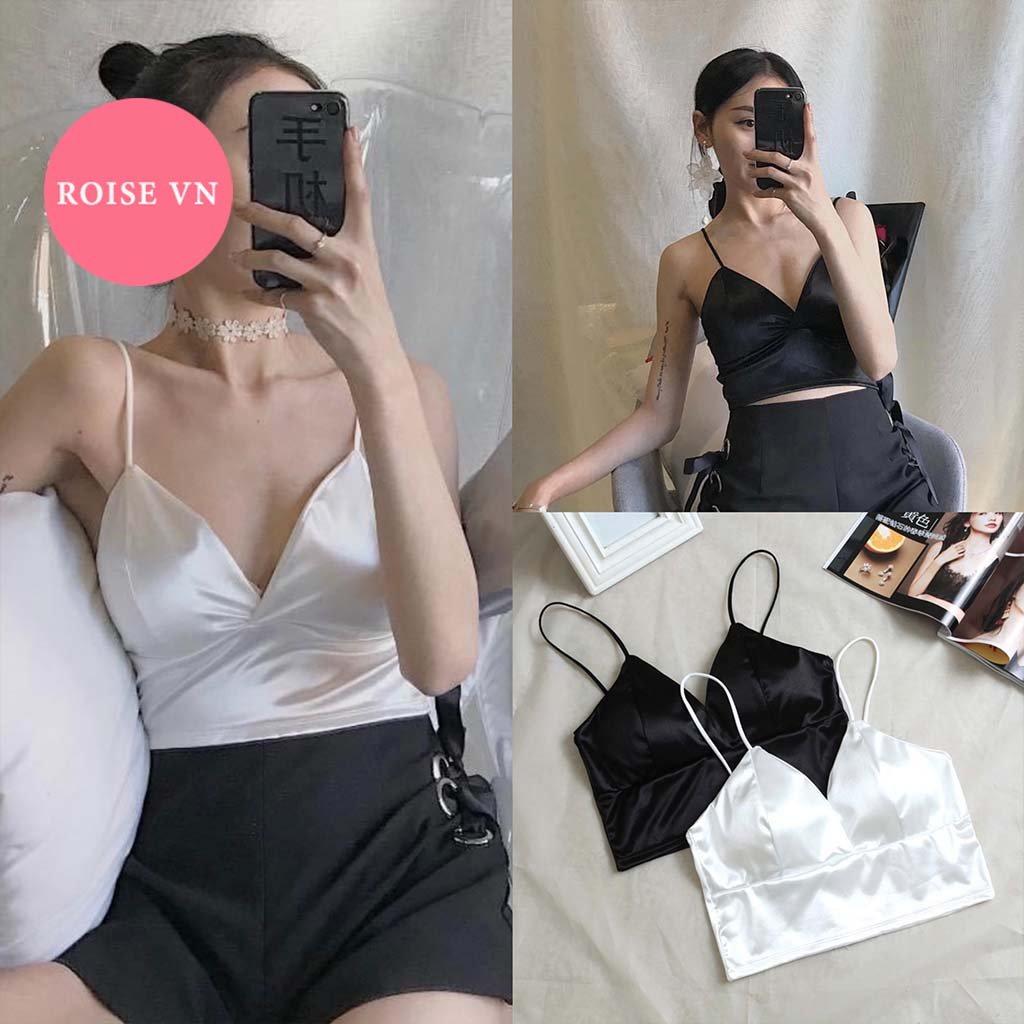 Áo Lót Bralette Satin Dáng Dài