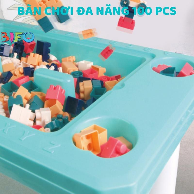 Bàn chơi xếp hình đa năng cao cấp, bộ đồ chơi 100 - 300 chi tiết Learn Building Blocks