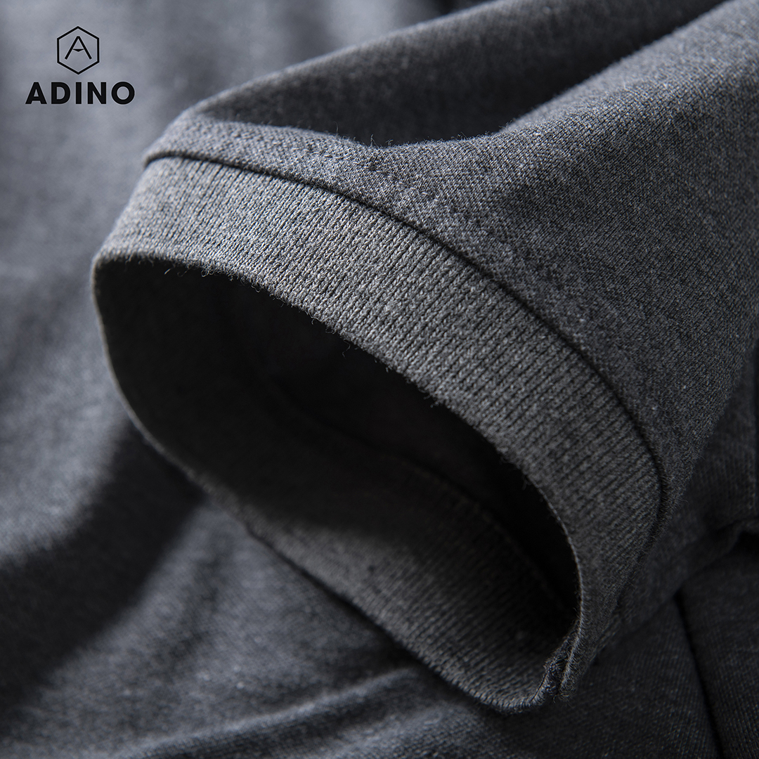 Áo polo nam màu ghi đậm ADINO vải cotton polyester co giãn dáng công sở slimfit hơi ôm trẻ trung PL46