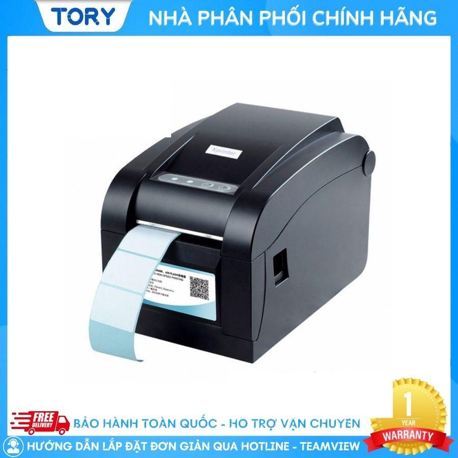 Máy in tem nhãn, mã vạch Xprinter XP-350BM cổng USB + LAN + COM. Máy in đơn hàng, in tem, in vận đơn TMĐT khổ 80mm [HÀNG CHÍNH HÃNG]