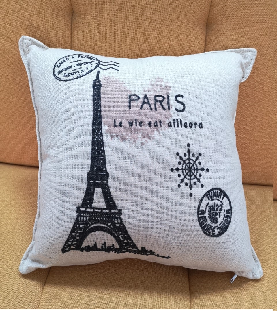 Gối tựa trang trí sofa BNS Hình Tháp Paris