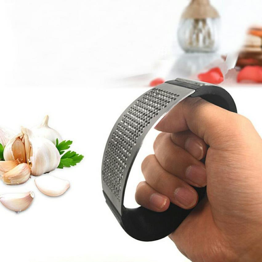 Combo 10 dụng cụ ép tỏi, nghiền tỏi bằng inox hình tròn