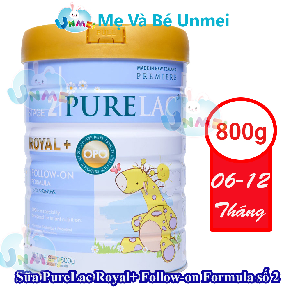 Sữa PureLac Royal+ Follow-on Formula số 2 800g (6 - 12 tháng)