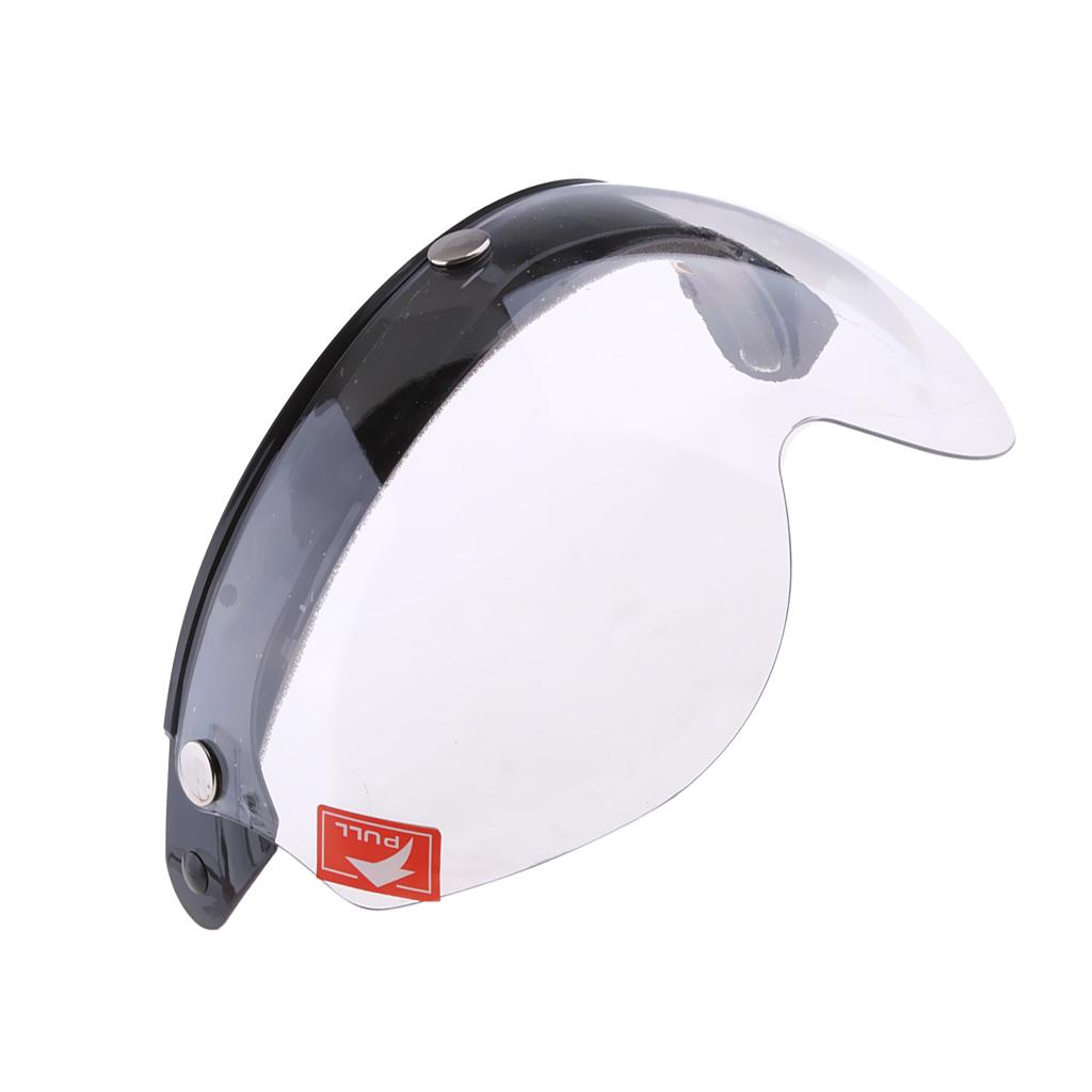 2X Motorcycle Helmets 3/ 3 Snap  Up  with Lens -Clear