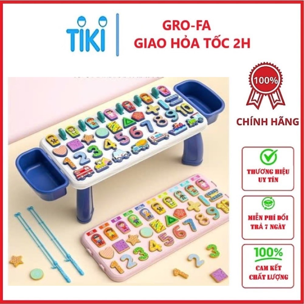 Bàn Đồ Chơi Câu Cá Giáo Dục 5in1 Chữ Số Thông Minh - Hàng chính hãng