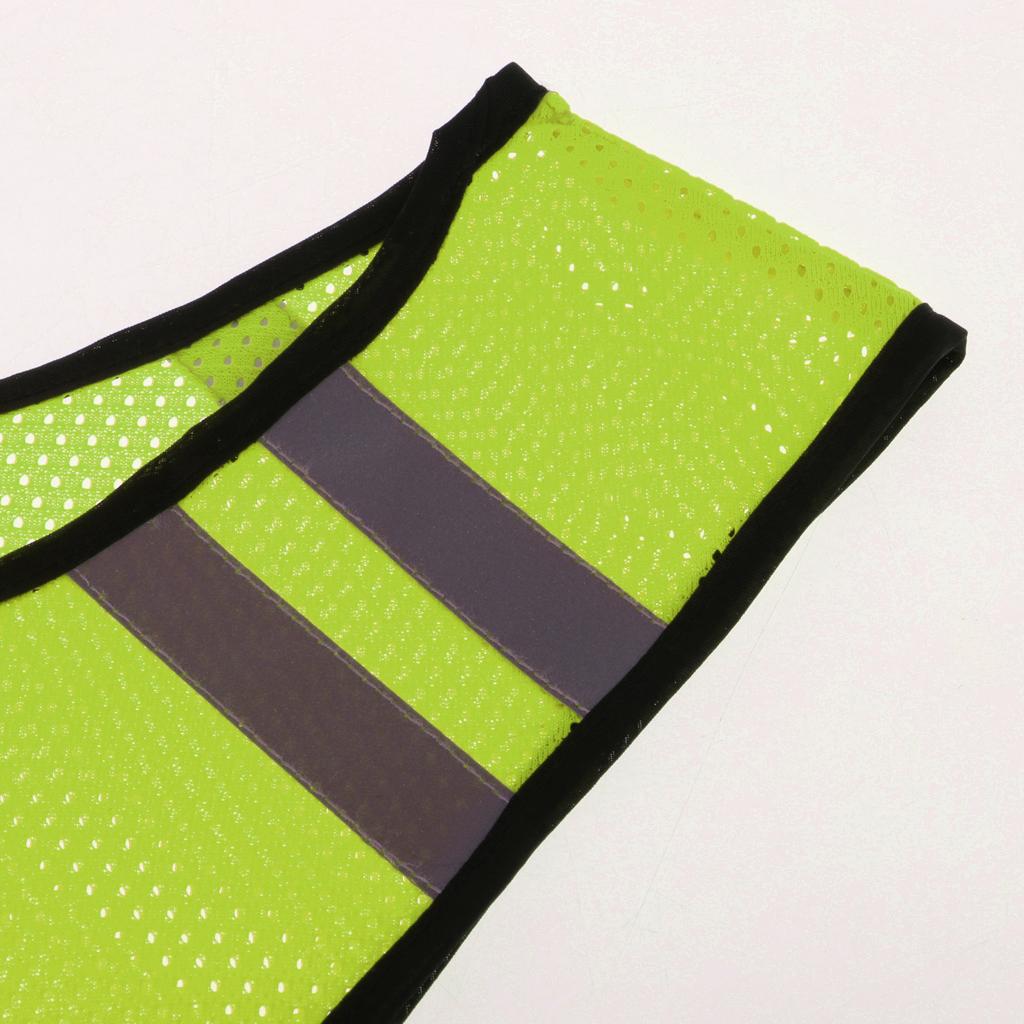 Reflective Running Vest High Visibility Sports Vest for Cycling  Yellow