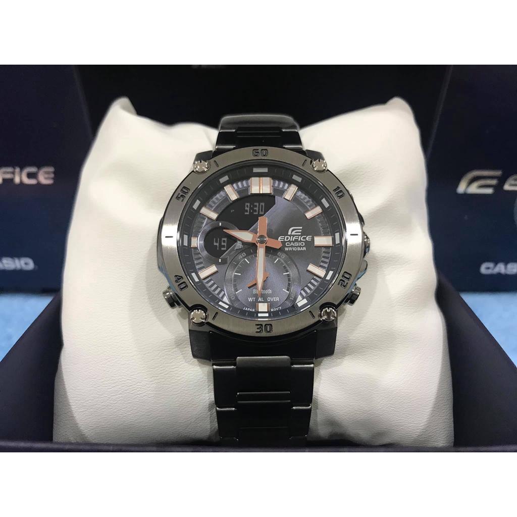 ĐỒNG HỒ NAM CASIO EDIFICE ECB-20DC-1ADF DÂY THÉP